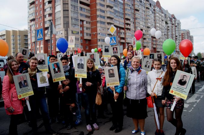 Парад Победы в Коломягах 2014